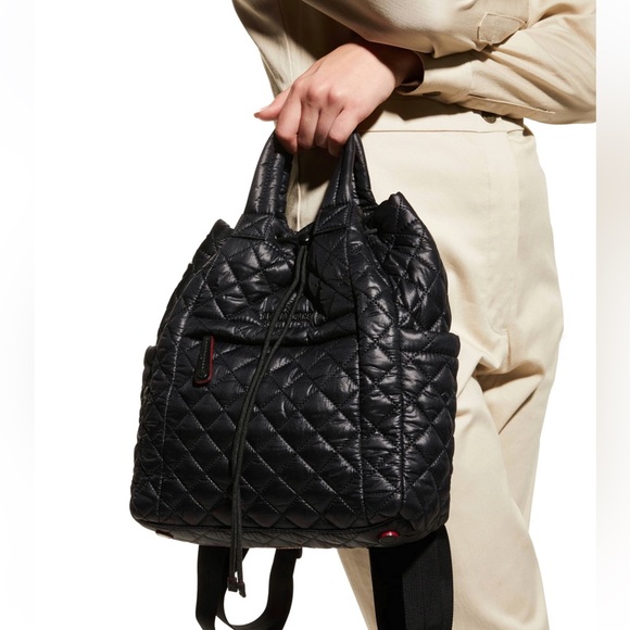 MZ Wallace Handbags - MZ Wallace | Metro Small Quilted Backpack | Black